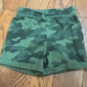 12 months boys green camouflage shorts jumping beans